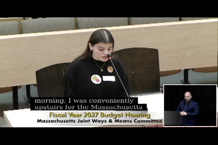 Thumbnail image for MA Joint Committee on Ways & Means Hearing: March 31st, 2026 (Part 2 of 2)