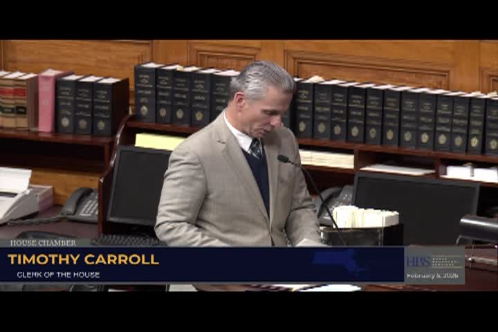 MA House of Representatives Session: February 5th, 2026